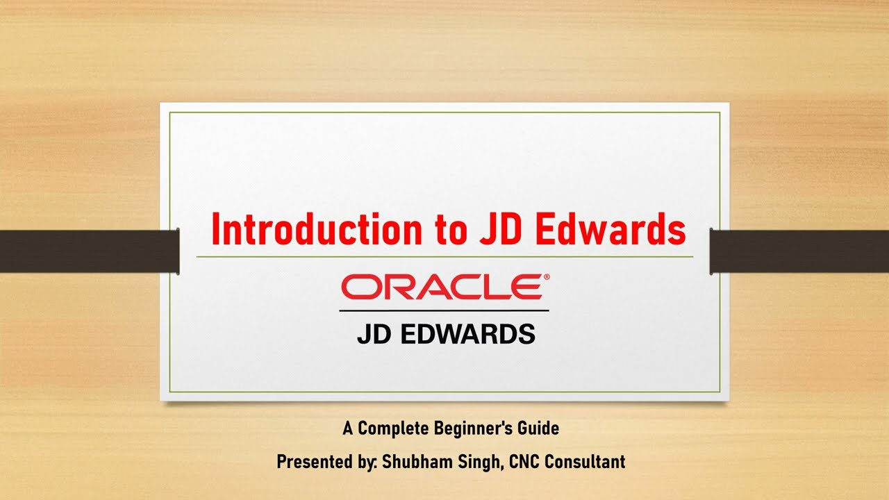 Introduction to JD Edwards ERP | Modules, Roles, Career Scope & Salary Explained in Hindi