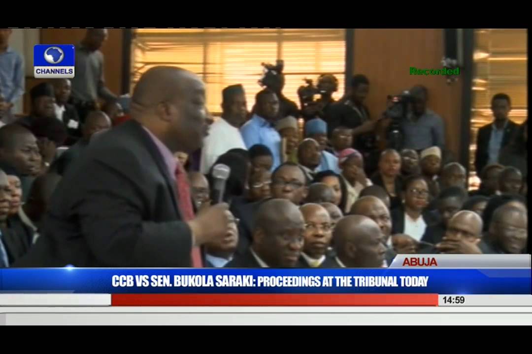 CCB VS Sen. Bukola Saraki: Proceedings At The Tribunal 22/09/15 Pt 11