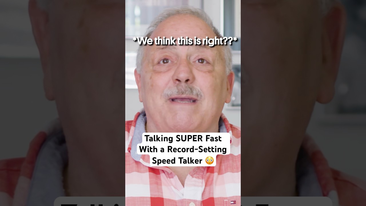 Talking SUPER FAST With a Record-Setting Speed Talker