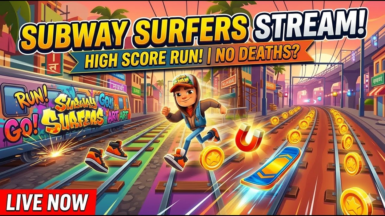 🔴 SUBWAY SURFERS LIVE: BEATING MY HIGH SCORE! 🏆