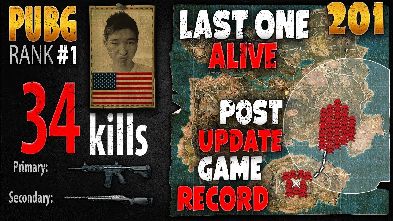 PUBG Rank 1 - Menthol 34 kills [AS] SQUAD TPP - PLAYERUNKNOWN'S BATTLEGROUNDS #201