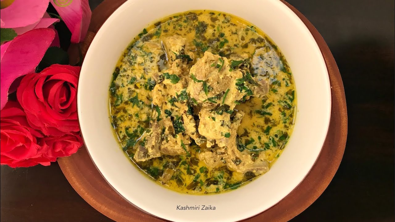Kashmiri Dhaniwal Korma| Kashmiri Wazwaan Dish | Eid Special | Coriander Mutton Curry|Kashmiri Zaika