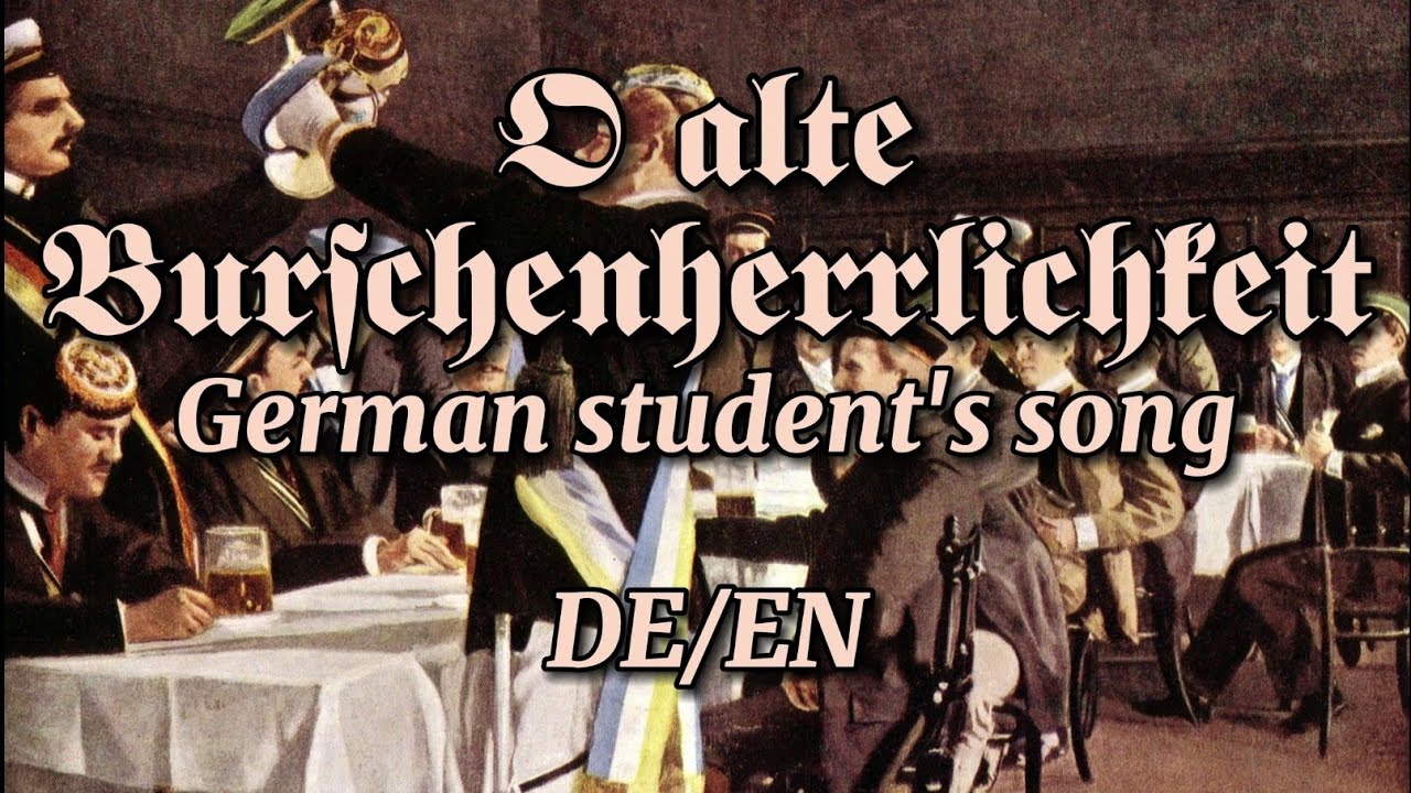 O alte Burschenherrlichkeit | German student's song | English subtitles | Franz Baumann