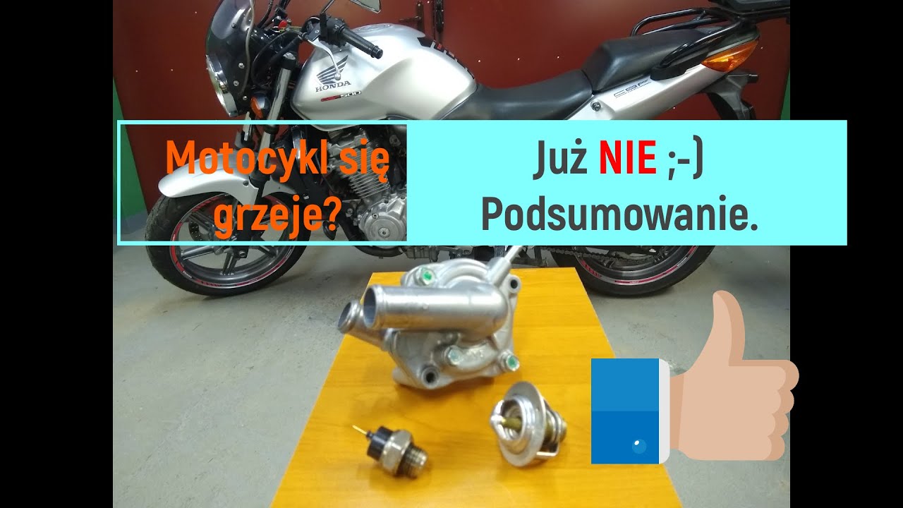 Motocykl się grzeje? Już nie ;-) Podsumowanie.