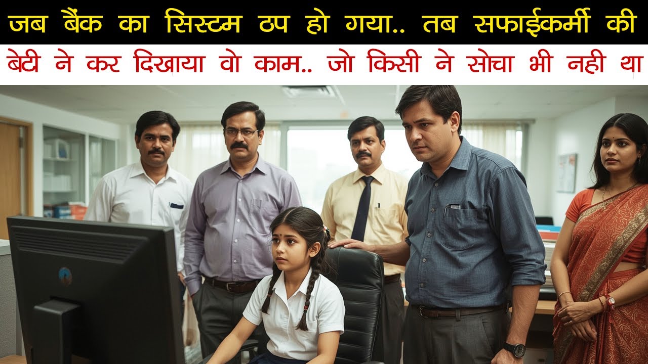 जब बैंक का सिस्टम ठप हो गया… तब सफाईकर्मी की बेटी ने कर दिखाया वो काम… जो किसी ने सोचा भी नहीं था