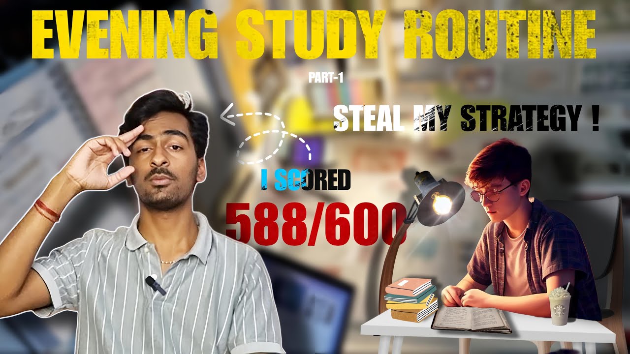 📚 12th Std EVENING STUDY ROUTINE FOR BOARD EXAMS | Maximize Productivity & Score High!