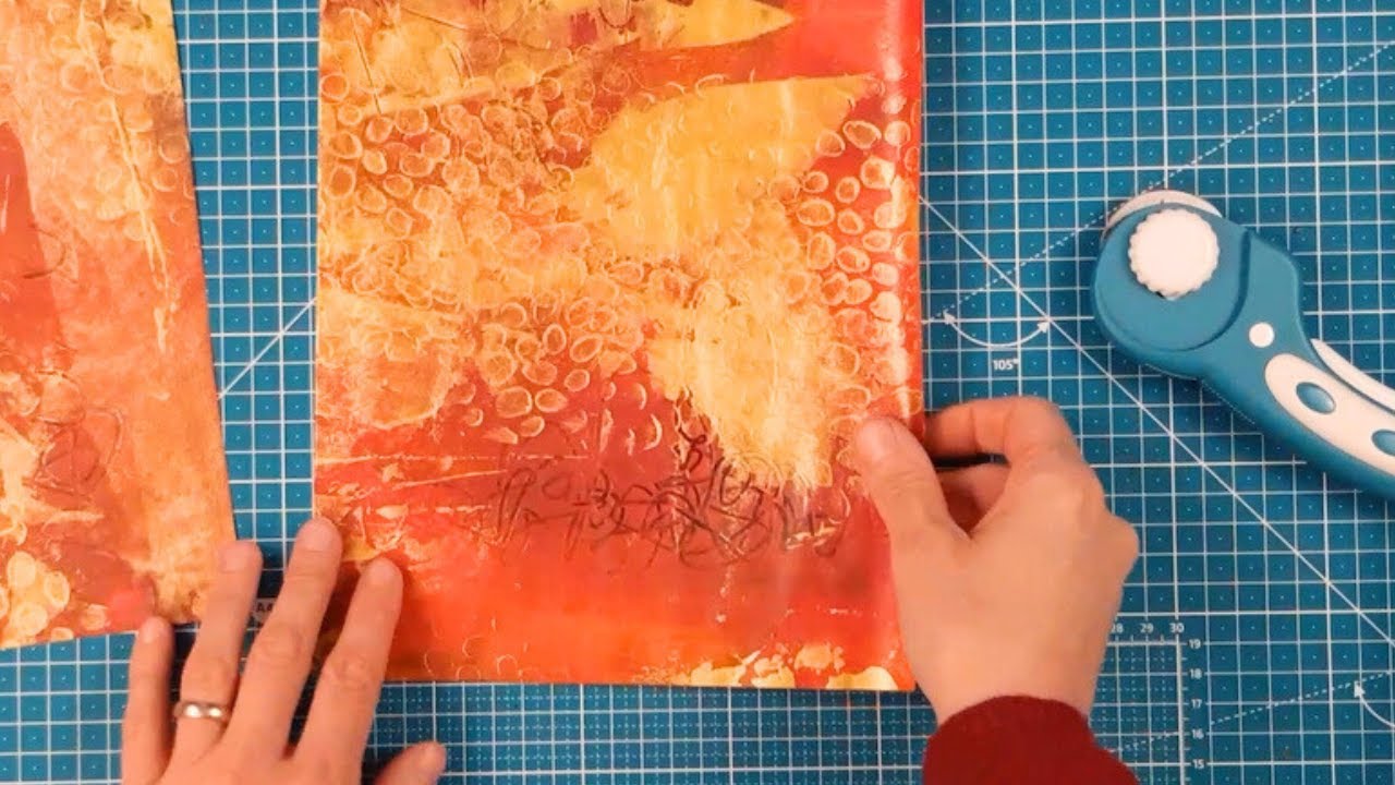 Artist Studio Session: Preparing Painted Papers for Abstract Collage