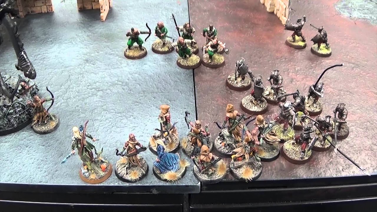 The Hobbit / Lotr Battle Report : Corsairs of Umbar and Uruk-Hai vs Mirkwood