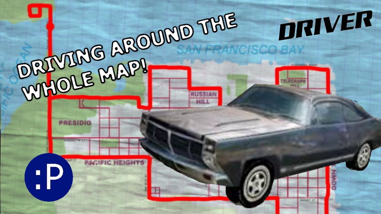 Driver (PS1) TIMELAPSE, Driving Around the Map Edge, Scenic Route Ep 42