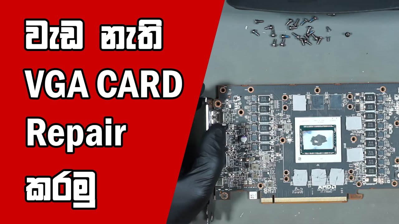 How to Repair Graphics Card in Sri Lanka Sinhala Guide to Fix broken VGA Card
