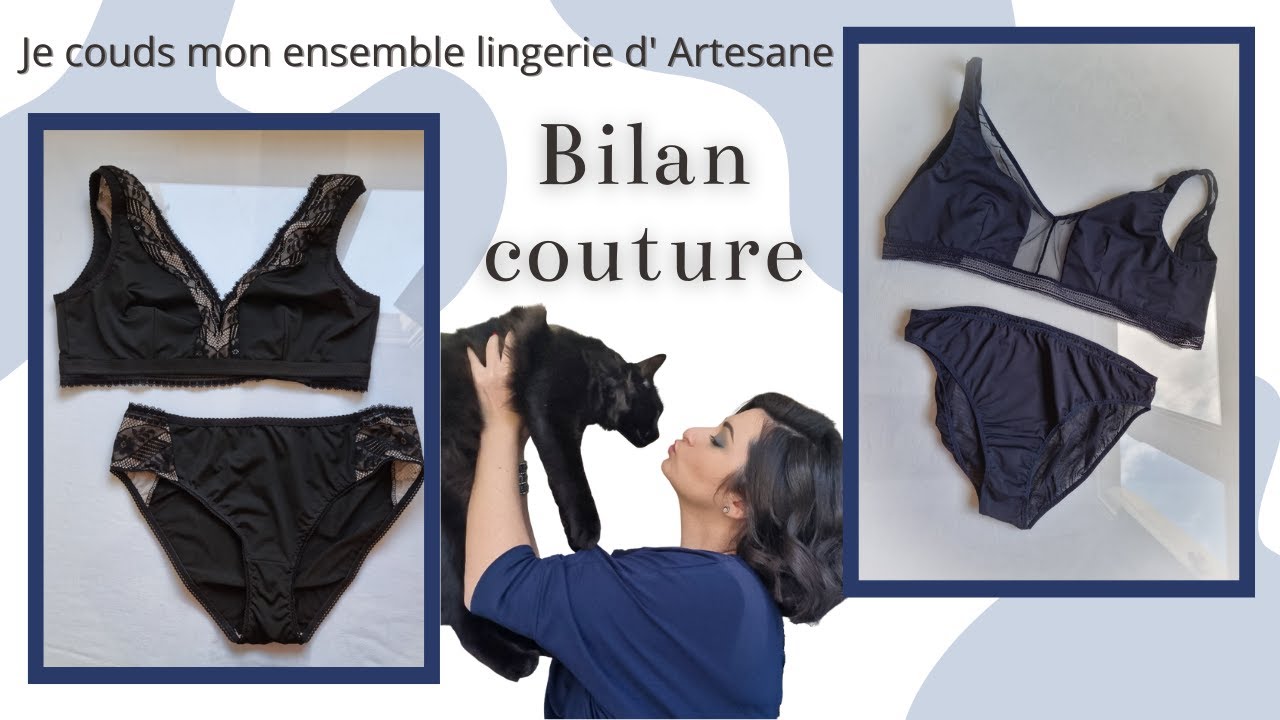 Bilan Couture : Je couds mon ensemble lingerie d'Artesane