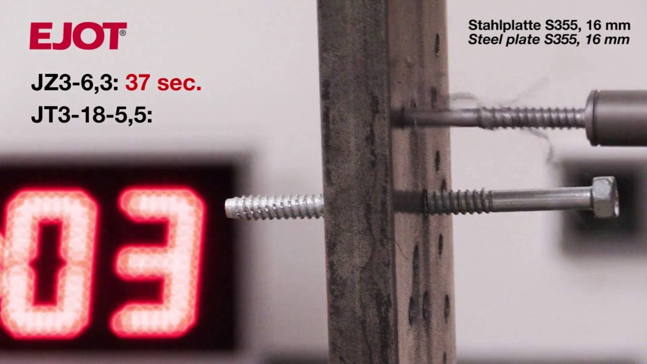 EJOT JT3-18 vs. JZ3-6,3