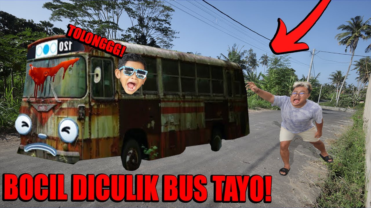 TOLONGG!!! BOCIL DICULIK BUS TAYO TERBENGKALAI!!!
