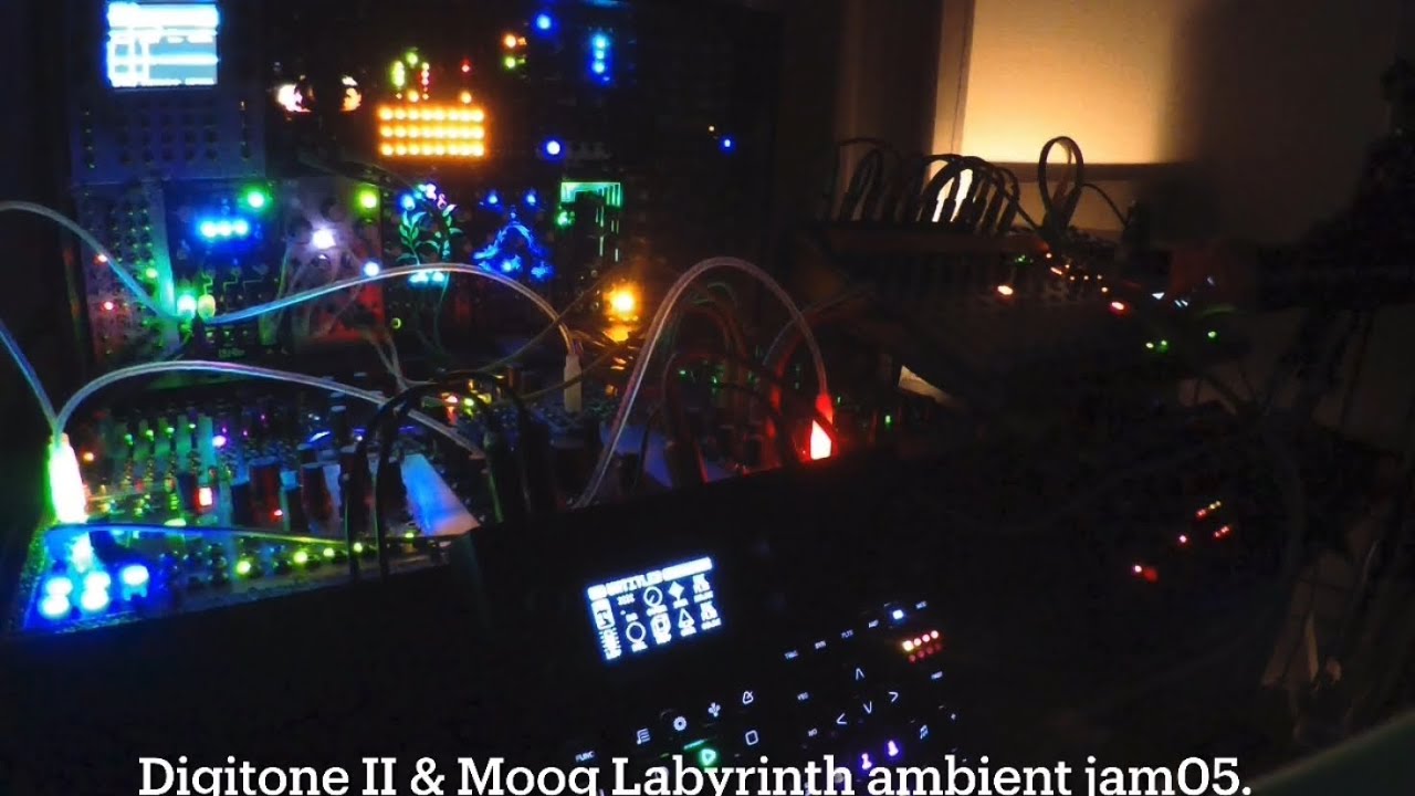 Digitone II & Moog Labyrinth ambient jam05. title is 