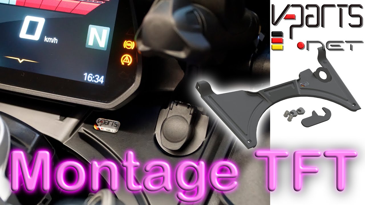 Montageanleitung CockpitCover BMW R1200 GS LC und R1250 GS mit TFT Display  www.v-parts.net