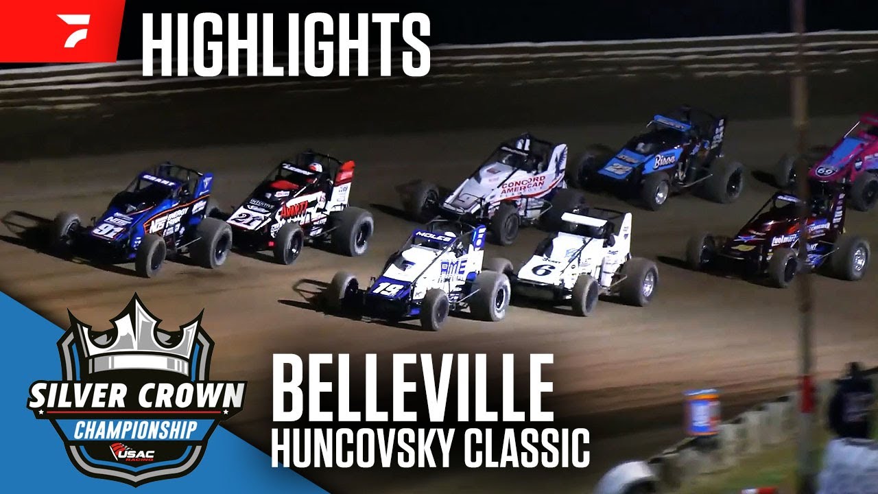 Huncovsky Classic | USAC Silver Crown at Belleville High Banks 5/17/25 | Highlights