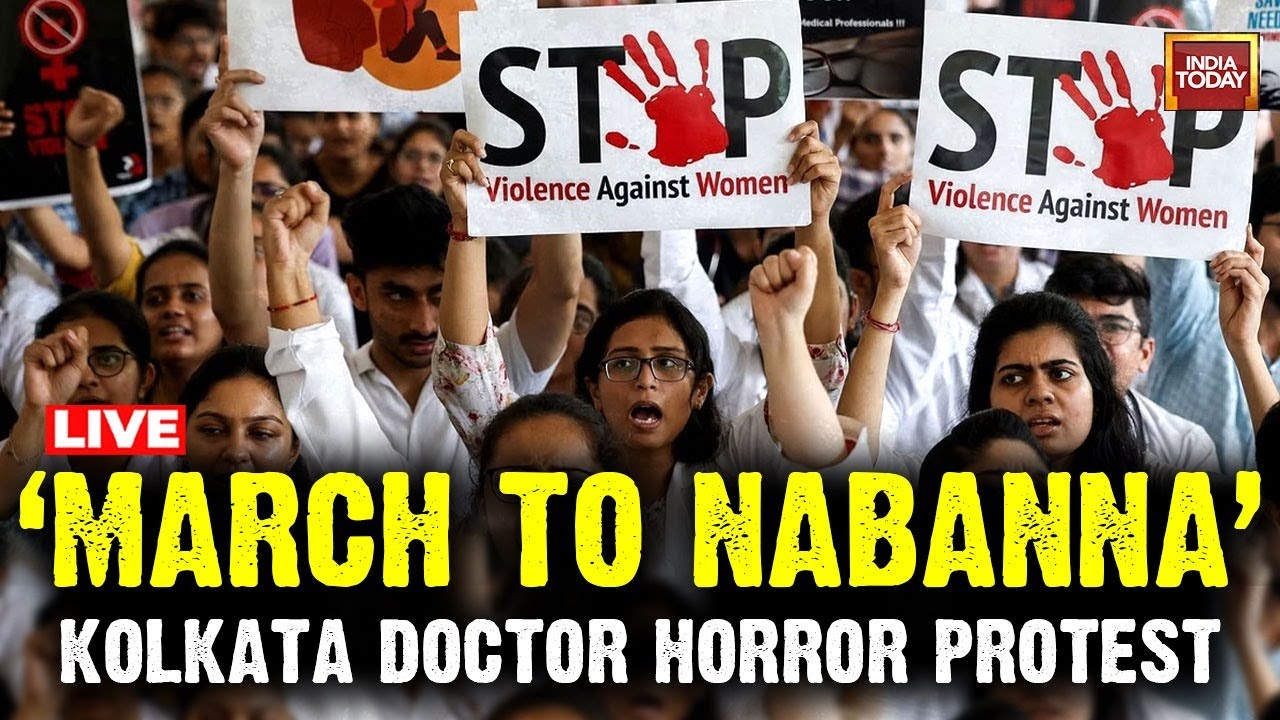 Kolkata Doctor Rape-Murder Protest LIVE | Students March Against Kolkata Rape Case |India Today LIVE