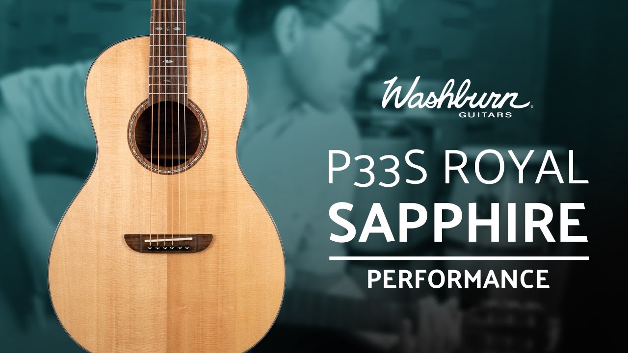 Acoustic Guitar Performance Demo- Washburn P33S Royal Sapphire -Cody Brooks  