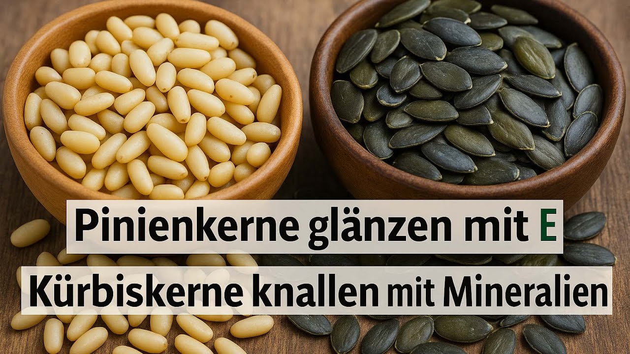 Pinienkerne gl&auml;nzen mit E &ndash; K&uuml;rbiskerne knallen mit Mineralien