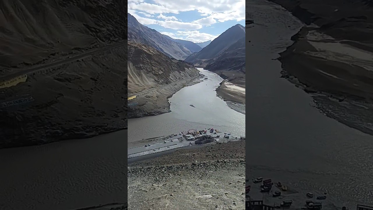 Sangam Point Ladakh &ndash; Indus and Zanskar River Confluence #nature #travel