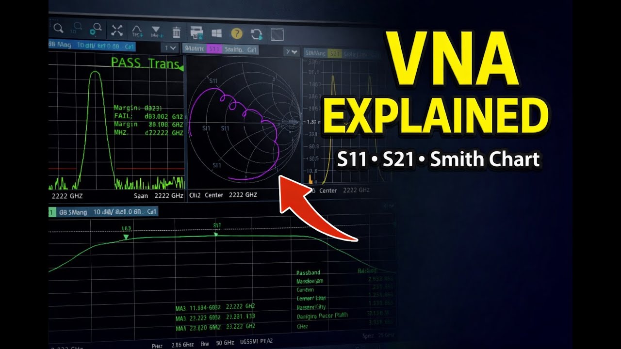 Beginner's Guide: Vector Network Analyzer Explained: S11, S21, Smith Chart & Antenna Testing