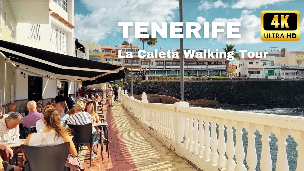 TENERIFE La Caleta | Walking Tour 4K/60fps