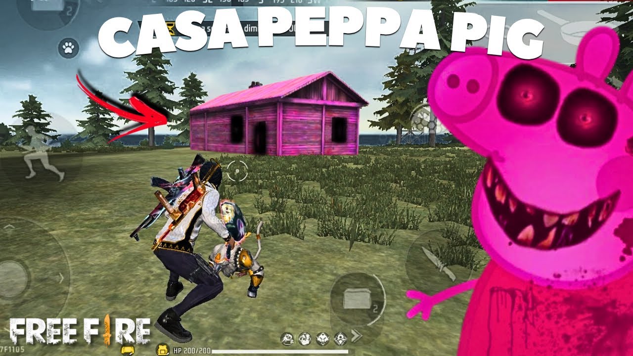ENCONTREI A CASA SECRETA DA PEPPA PIG NO FREE FIRE!