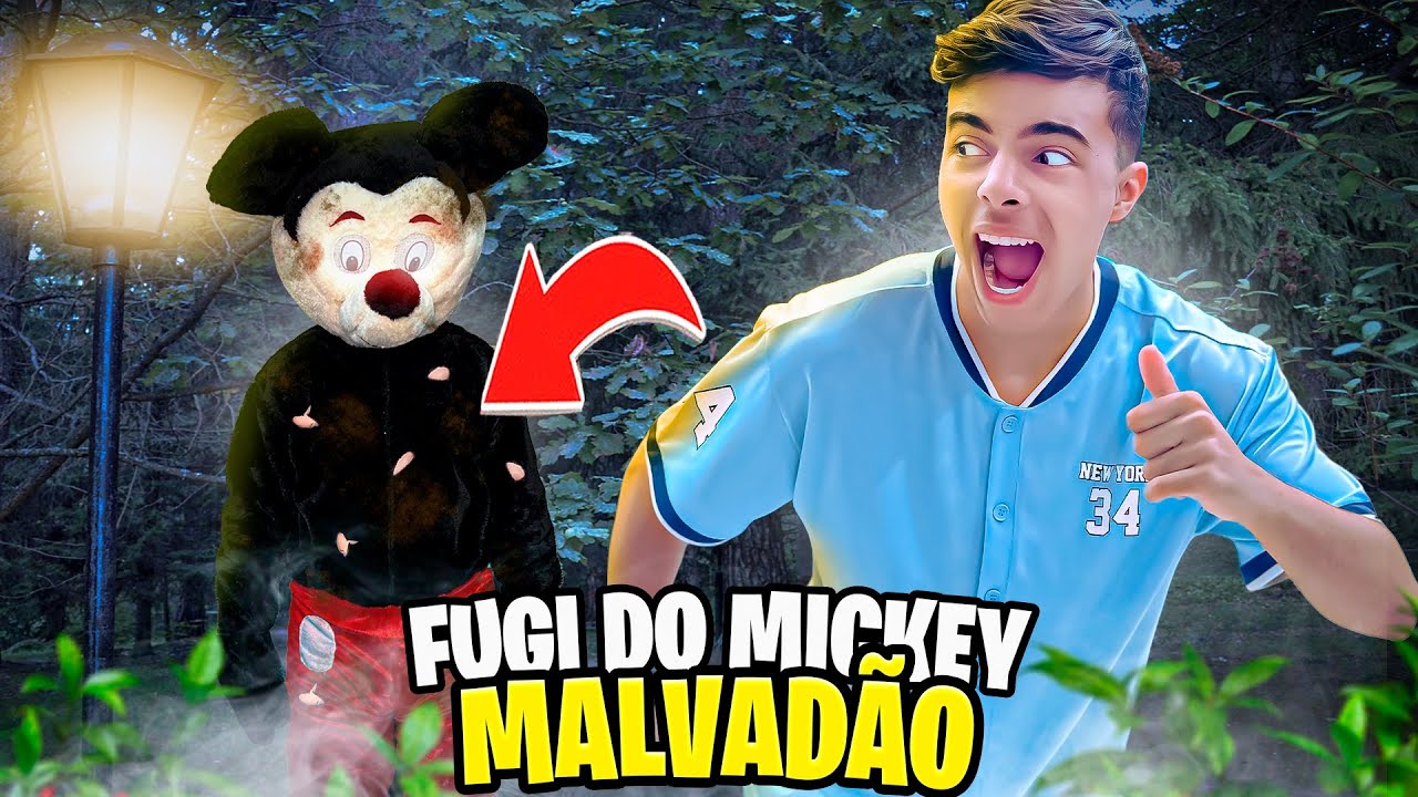 ESTEVÃO FUGIU DO MICKEY MALVADÃO! *ele veio atrás da gente