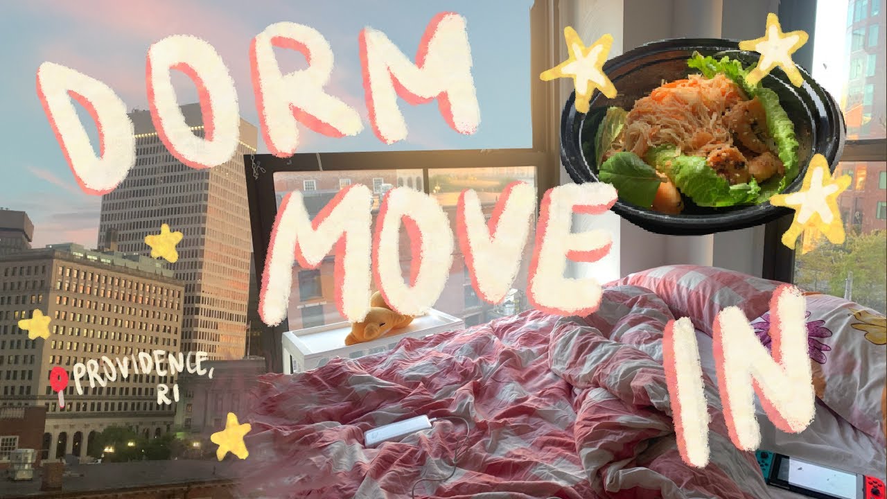 ✨COLLEGE DORM MOVE IN DAY 2020 // art school (RISD) quarantine meals, walks, etc.