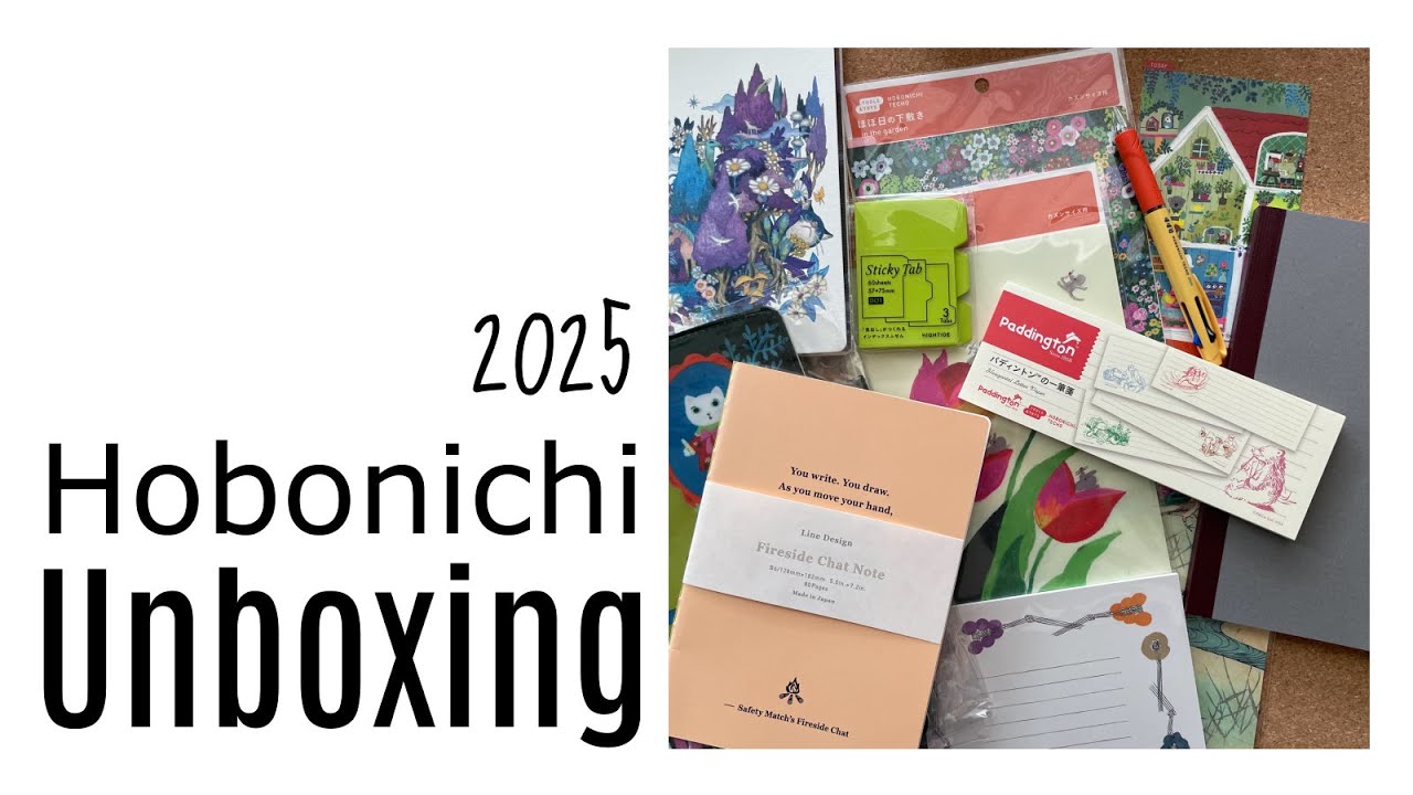 Hobonichi Unboxing 2025 - Purple Night Weeks, Covers, Pencil Boards.