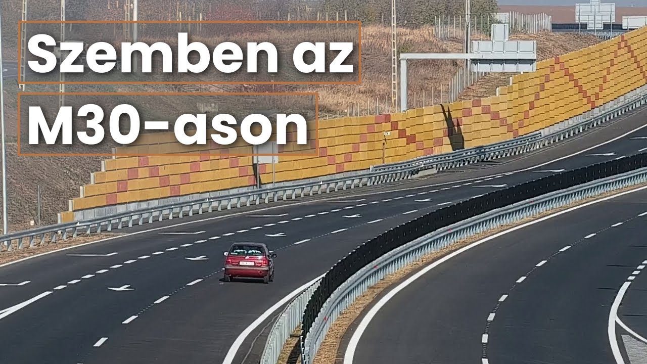 Forgalommal szemben és kerékpárral az M30-ason