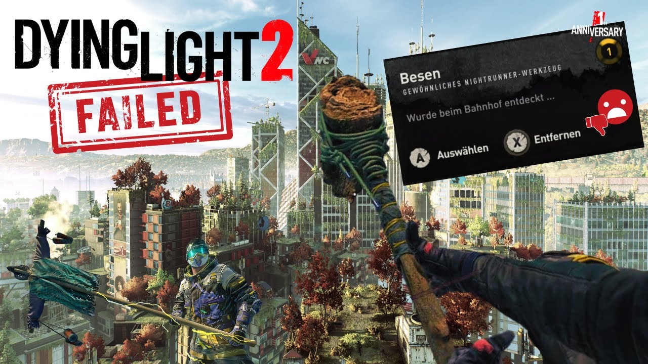 Dying Light 2: Besen / Broomstick neuer Versuch! | Fails + Bugs | Exploit / Glitch | Deutsch