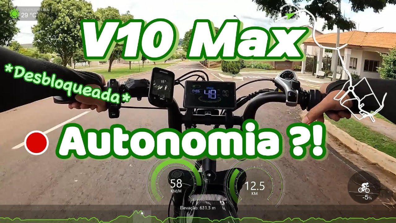 V10 Max - Teste de Autonomia | DESBLOQUEADA e acelerando tudo...