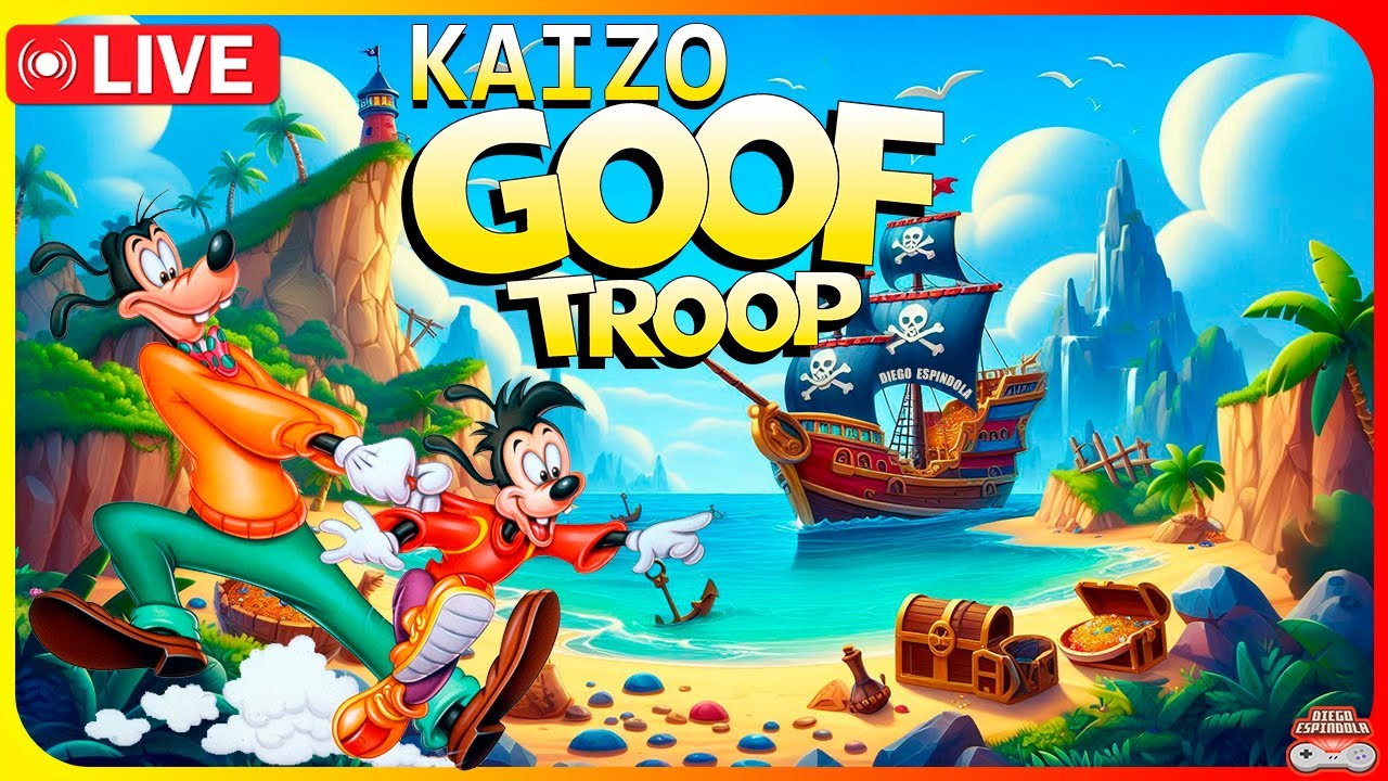 Kaizo Goof Troop - Mod de Pateta e Max [SNES] Gameplay AO VIVO Até zerar
