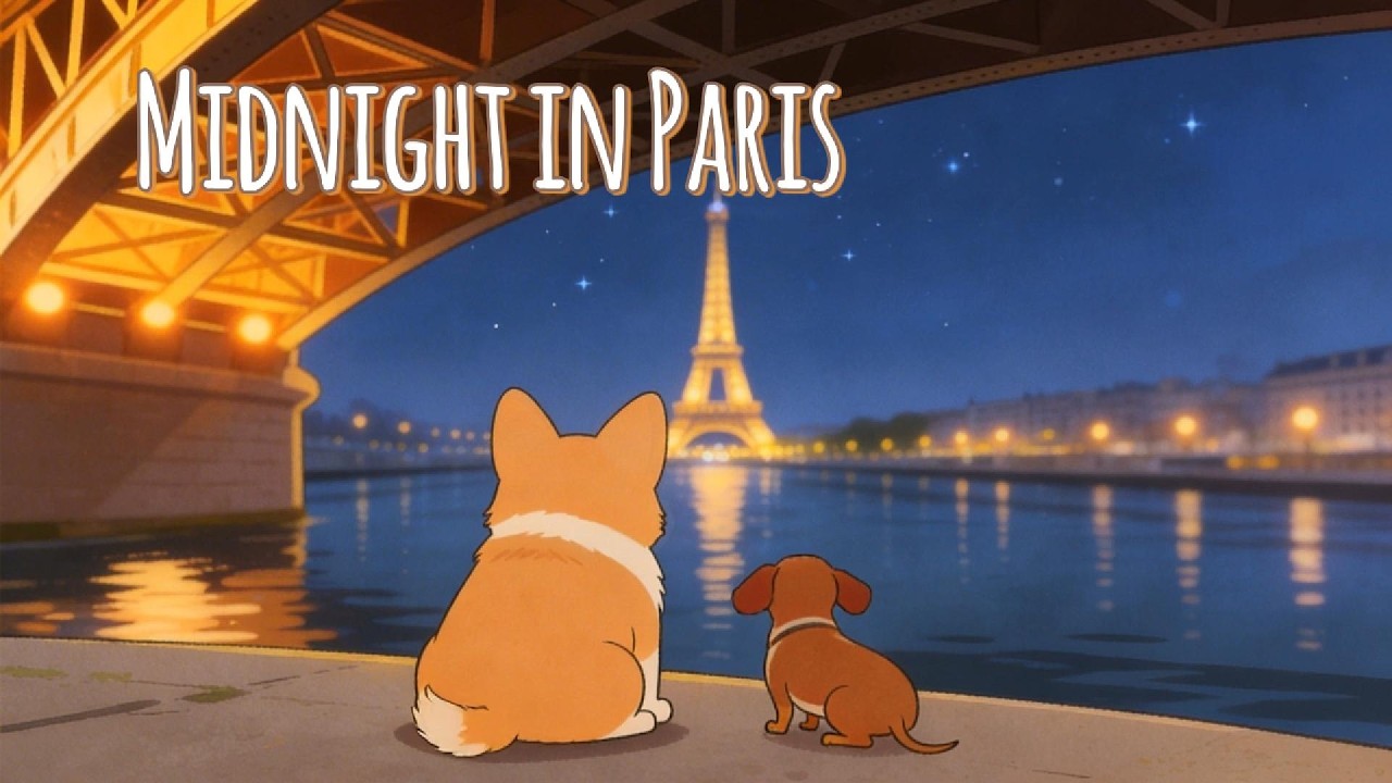 Durpy’s Midnight in Paris 🌙🐶 Lofi Beats to Chill & Dream #lofi #lofimusic #chillbeats