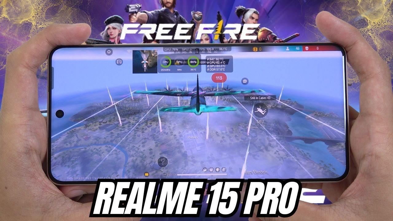 Realme 15 Pro test game Free Fire Mobile | Snapdragon 7 Gen 4