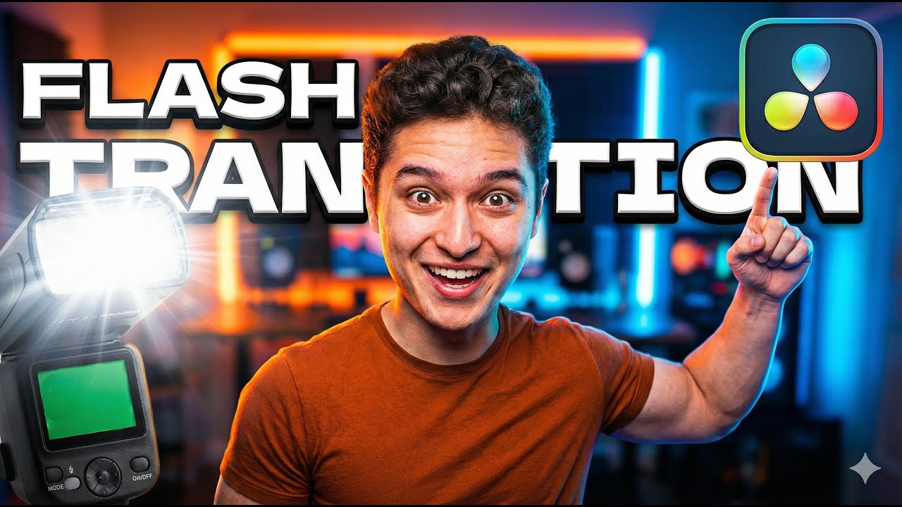 Como fazer Transição FLASH no DaVinci Resolve (Tutorial Rápido)