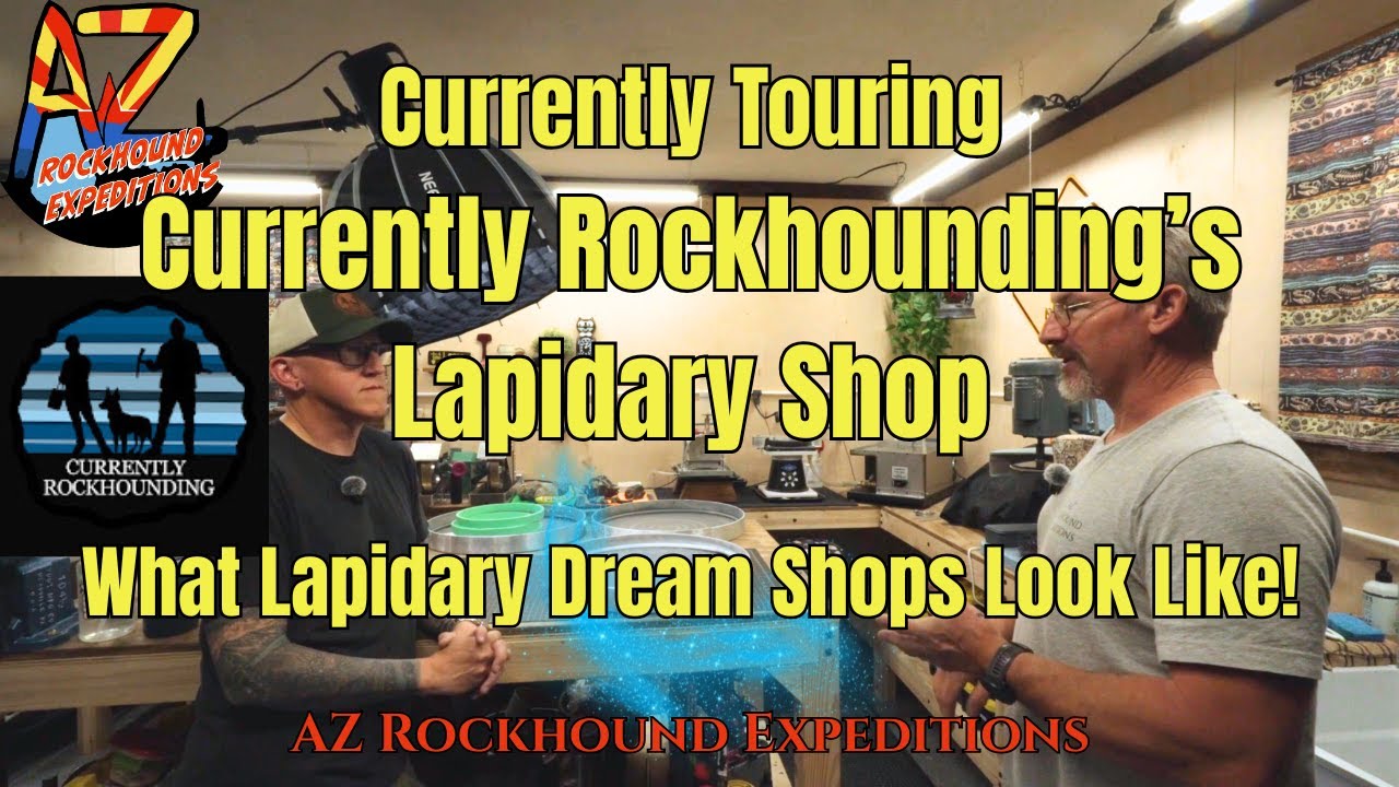 Currently Rockhounding's Lapidary Shop Tour! What lapidary dream shops look like!
