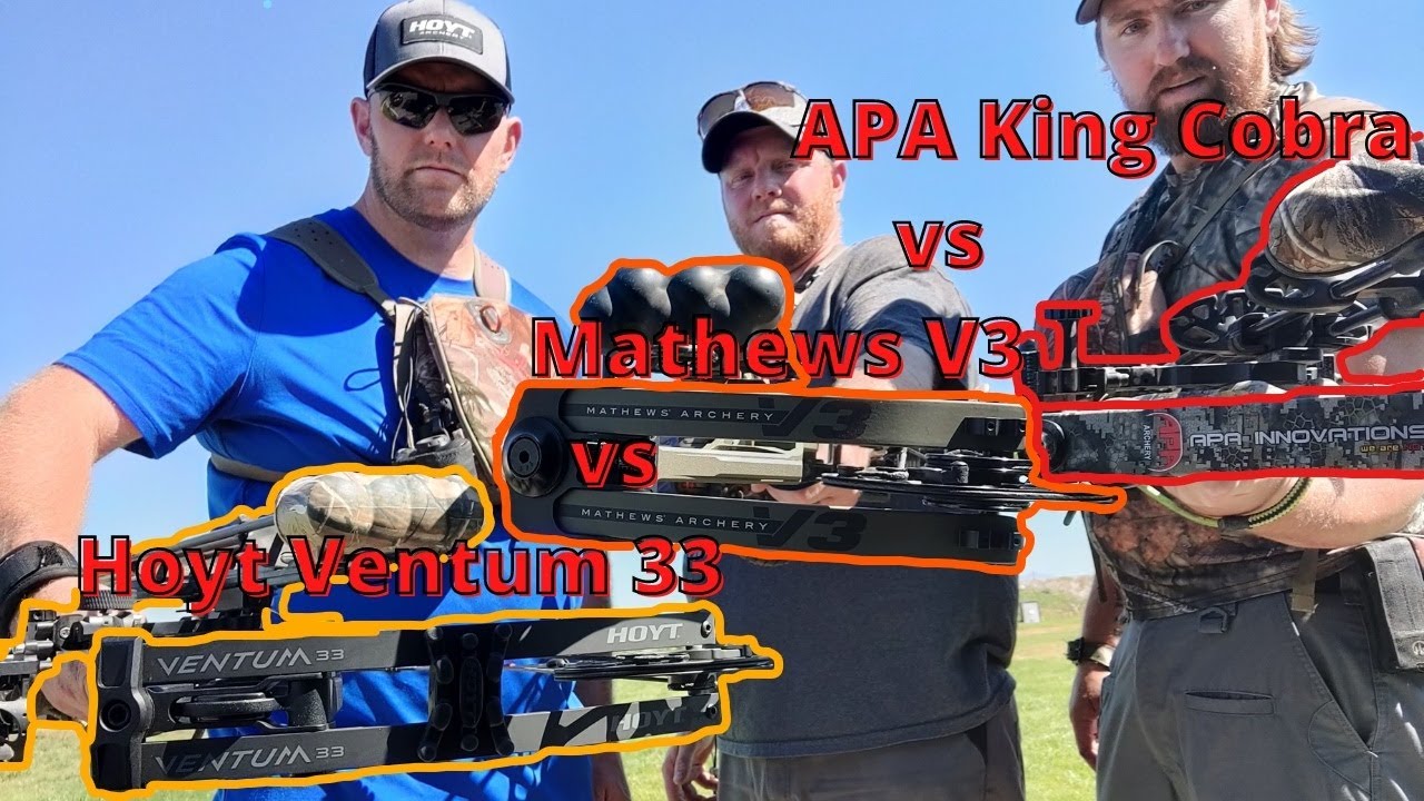 Game Of B.O.W. (3D SHOOTING) With The Brand New Mathews V3 vs Hoyt Ventum 33 vs Apa King Cobra