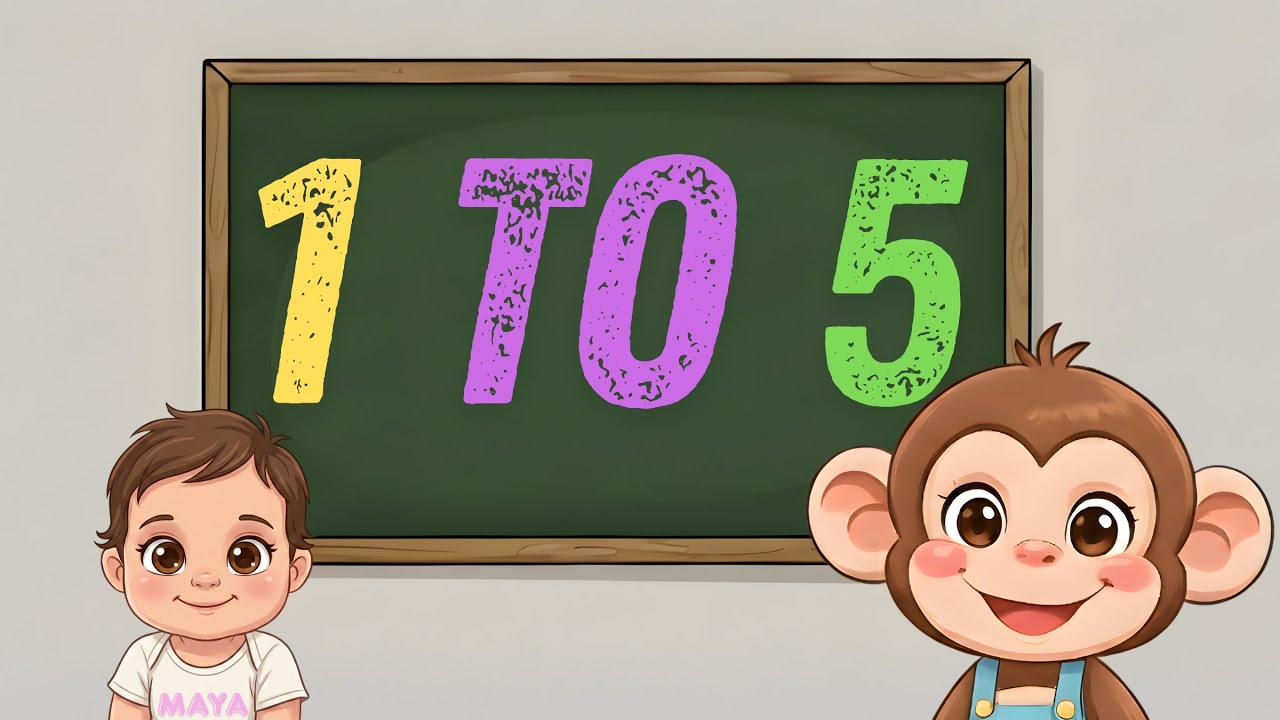 Learn Numbers 1 to 5 | Calm & Gentle Learning for Toddlers with Lola and Maya