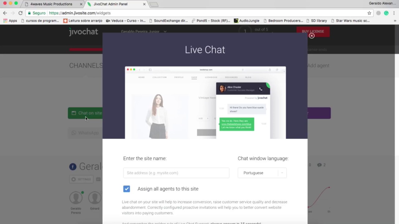 How to manage your Site/Channels on JivoChat