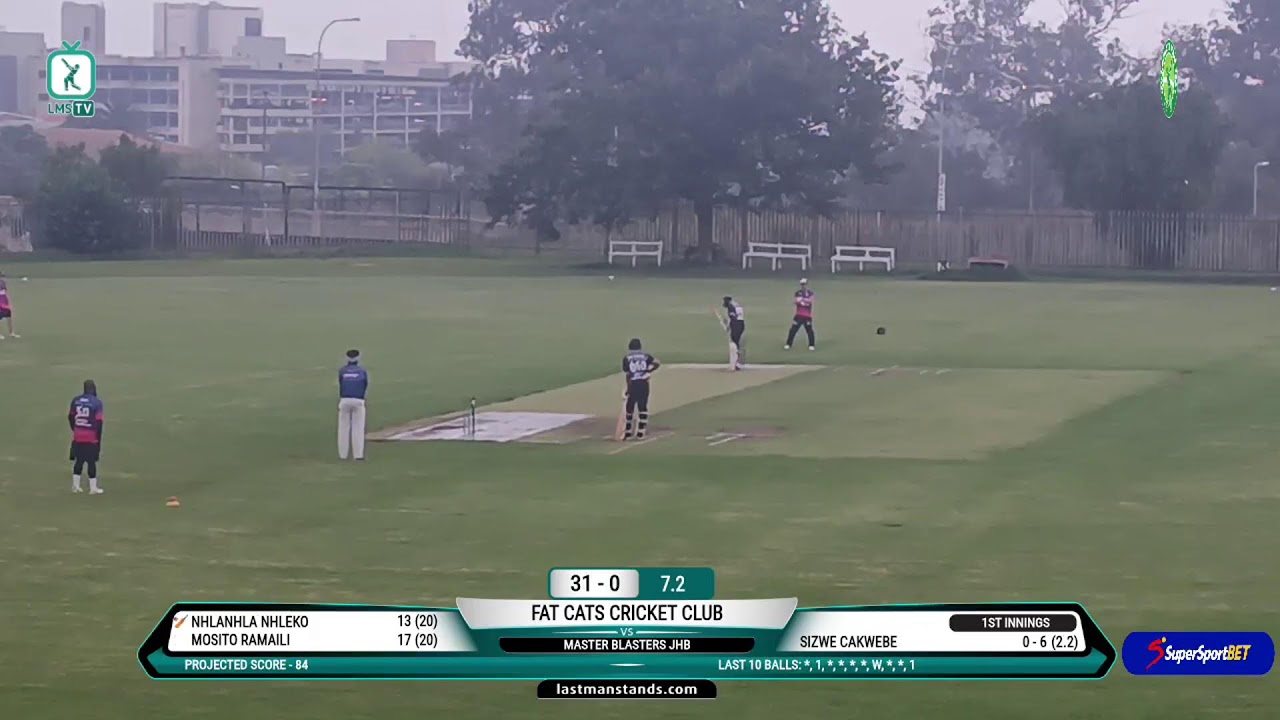 Master Blasters JHB vs Fat Cats Cricket Club | Sandton | South Africa