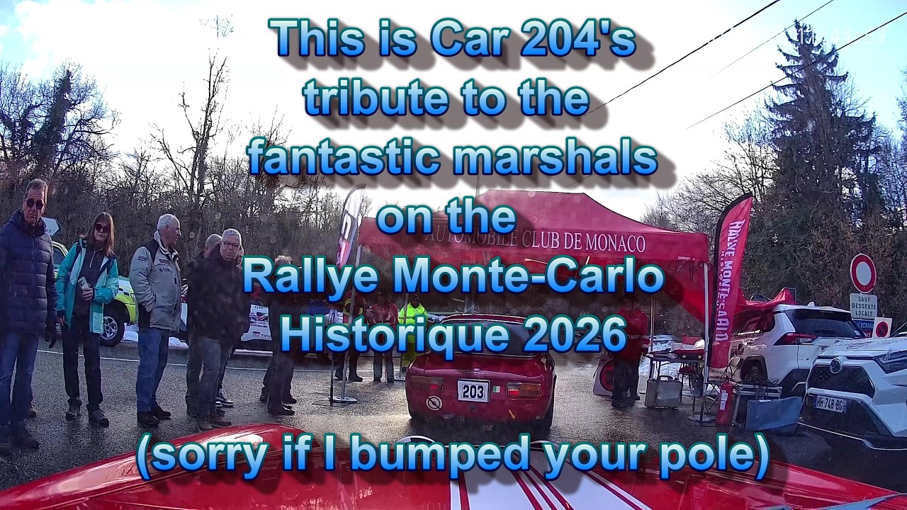My tribute to all the Marshals on the Rallye Monte-Carlo Historique 2026