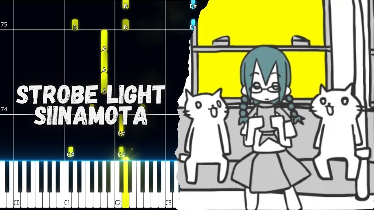 Strobe Light | Siinamota PIANO TUTORIAL SHEET + MIDI IN THE DESCRIPTION