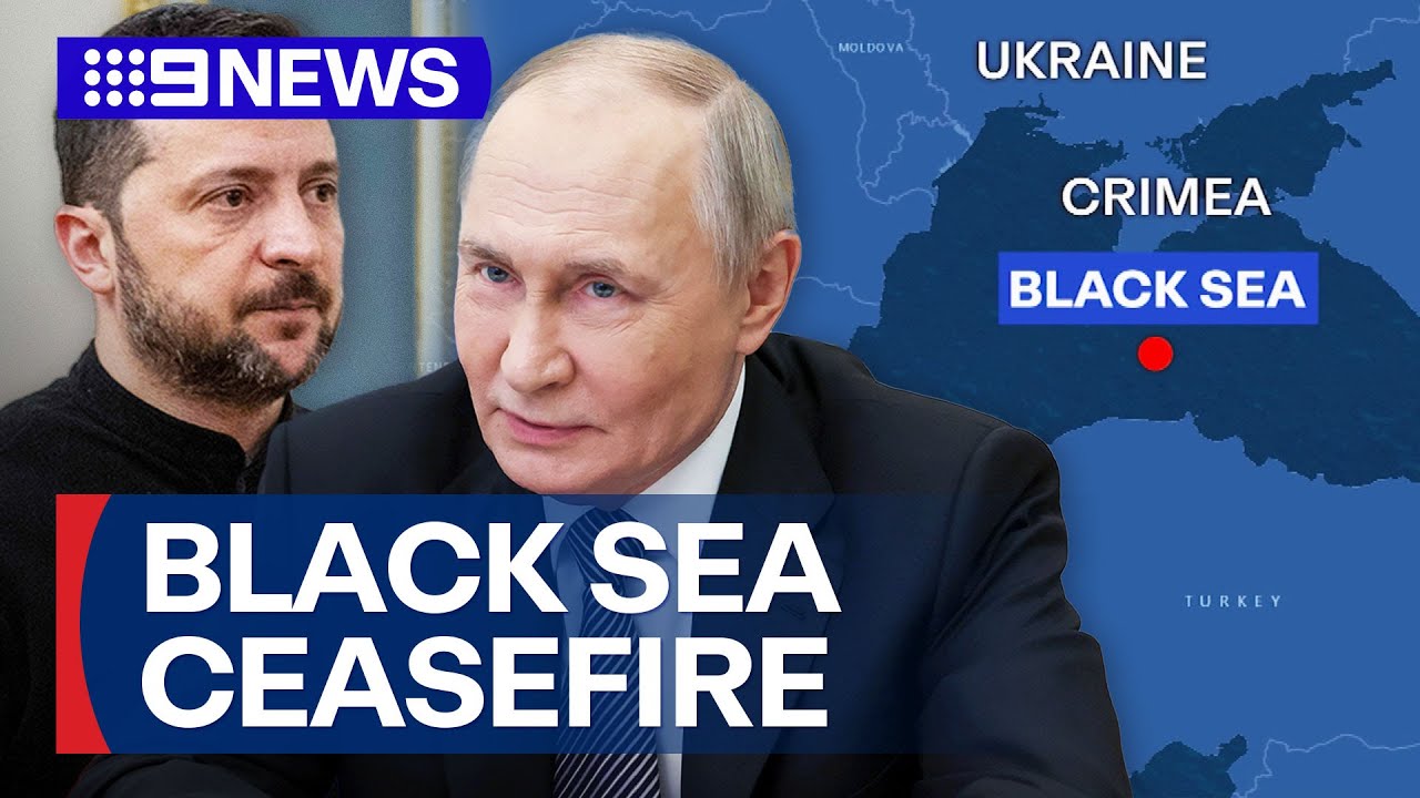 Ukraine and Russia agree to ceasefire in Black Sea | 9 News Australia