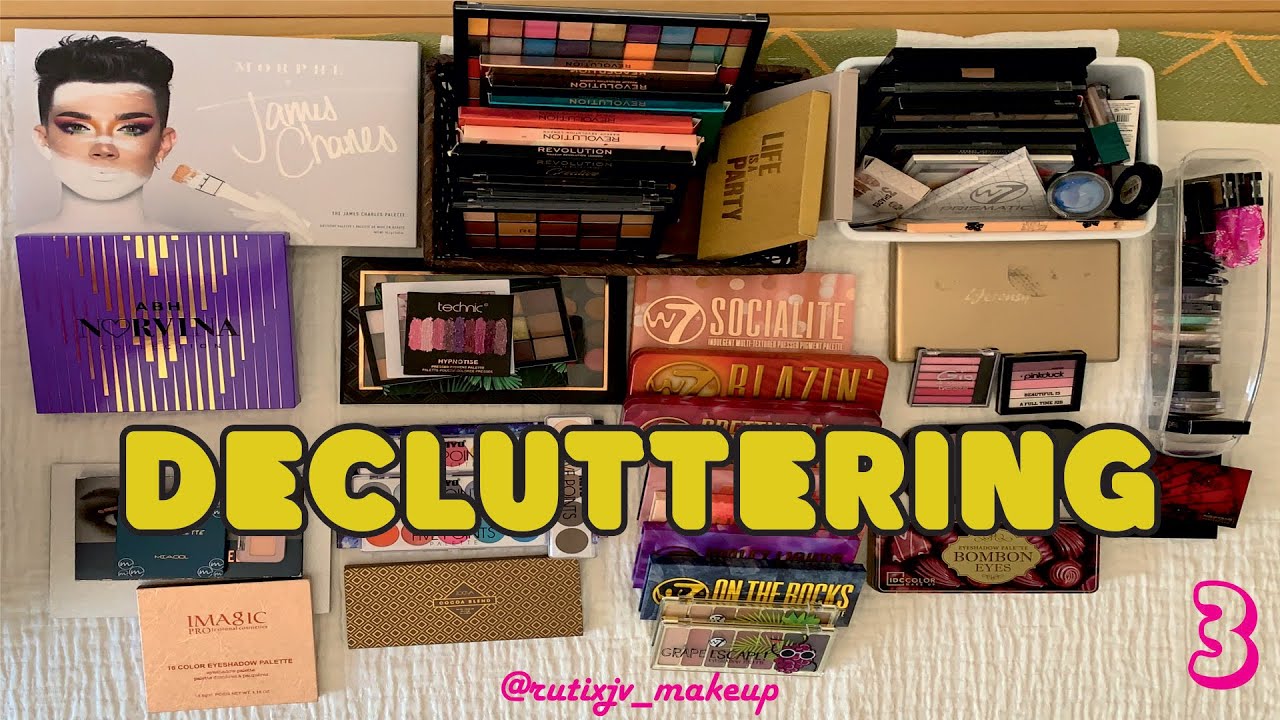DECLUTERING PALETAS DE OJOS/LIMPIANDO COLECCIÓN DE MAQUILLAJE/ PARTE 3 ;-)