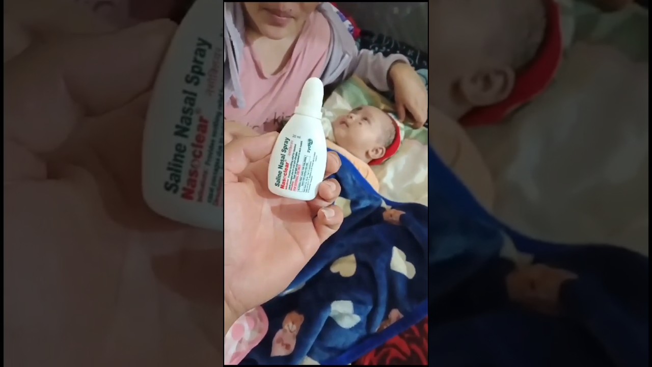 How to Use Saline Nasal Spray🤔🤔 For baby Cold