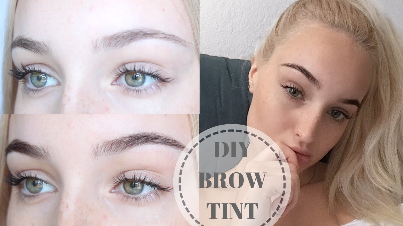 DIY EYEBROW TINT AT HOME | CHEAP + AMAZING RESULTS!!