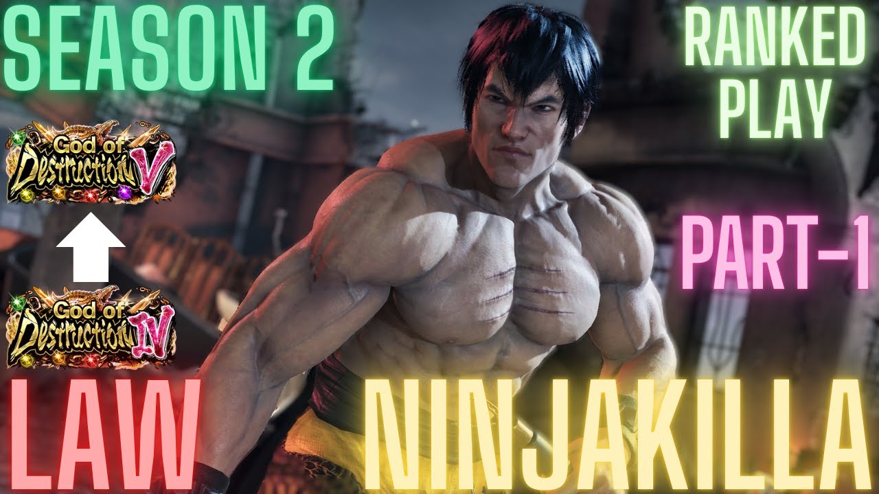 Tekken 8 | NinjaKilla (Law) VS God 4 To God 5 Part-1 Ranked Play