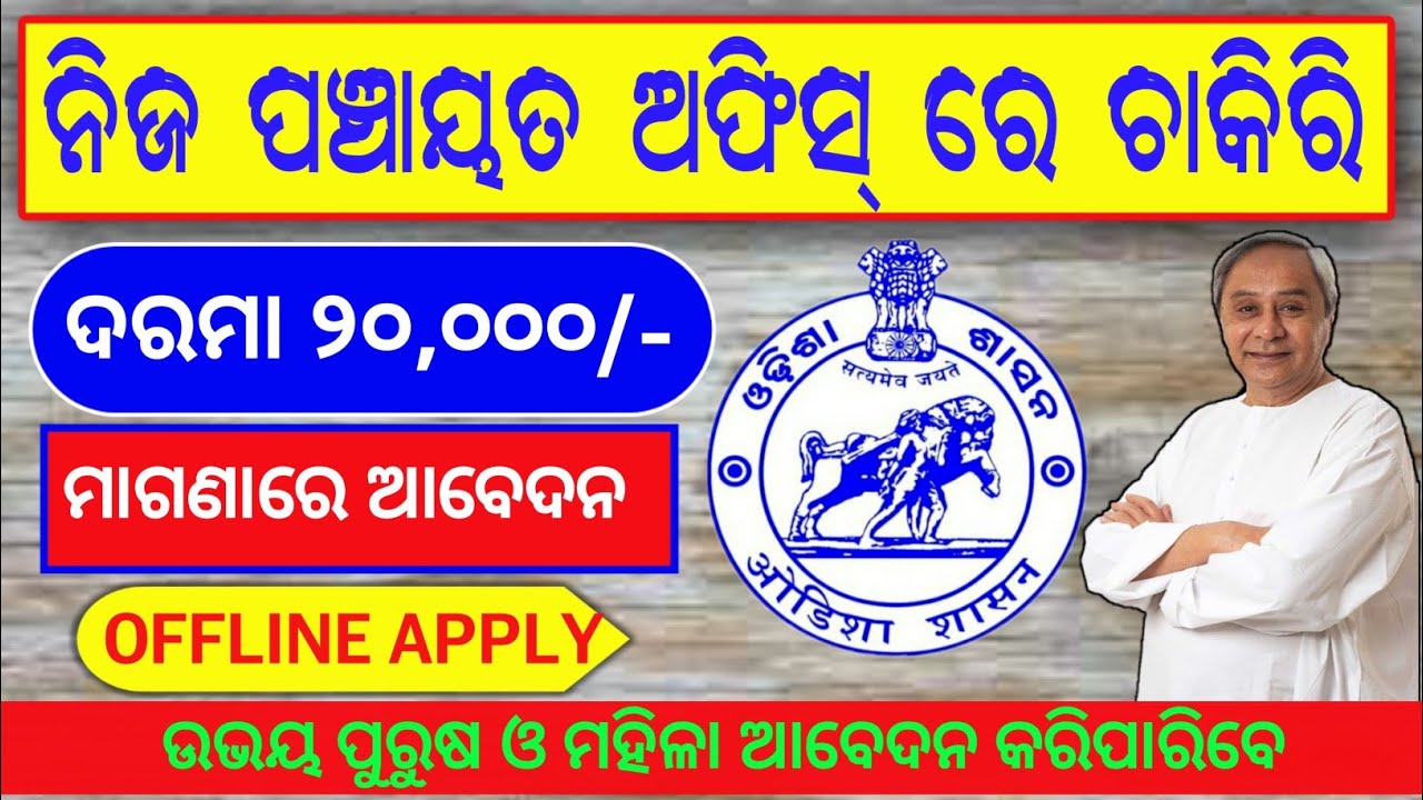 Grampanchayat level government job || ODISHA DAILY JOB || Tech Information